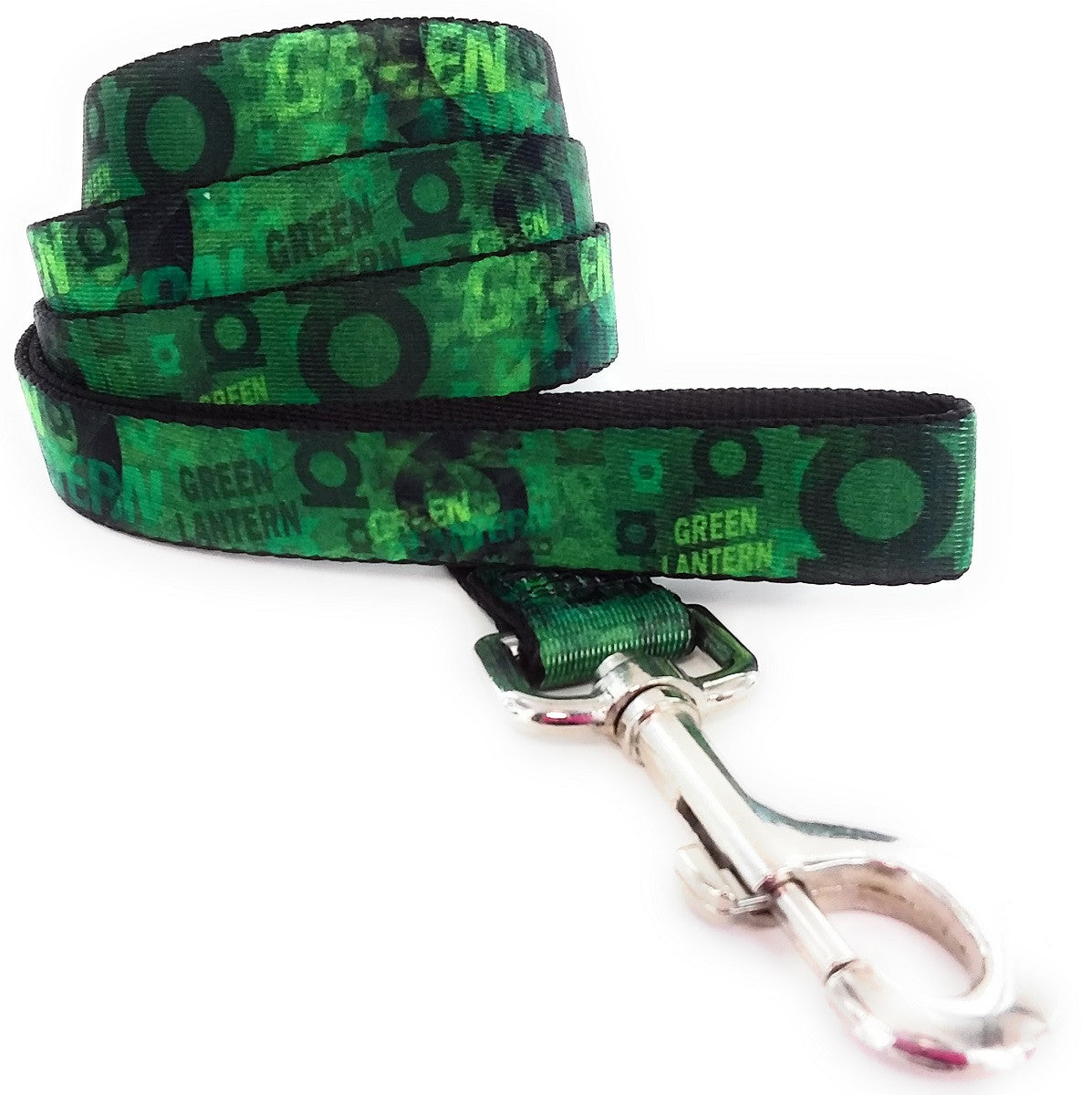 Green Lantern Logos Wrap 4 Foot Pet Leash