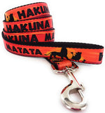 Lion King Hakuna Matata Wrap 4 Foot Pet Leash