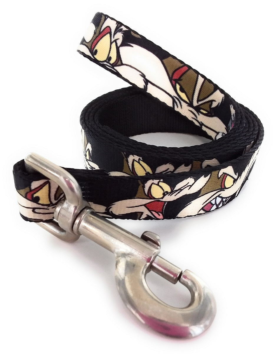 Looney Tunes Wile E Coyote Faces 4 Foot Pet Leash