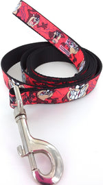 Looney Tunes Taz Stances Red 6 Foot Pet Leash