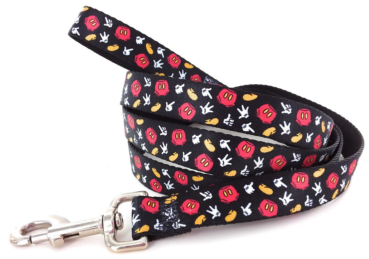 Mickey Mouse Parts Wrap 6 Foot Pet Leash
