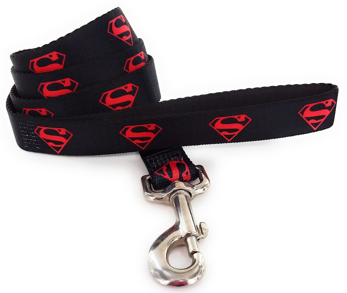 Superman Red Logo Wrap 4 Foot Pet Leash