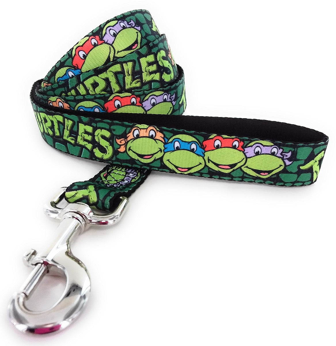 Ninja Turtles Faces Shell Wrap 4 Foot Pet Leash