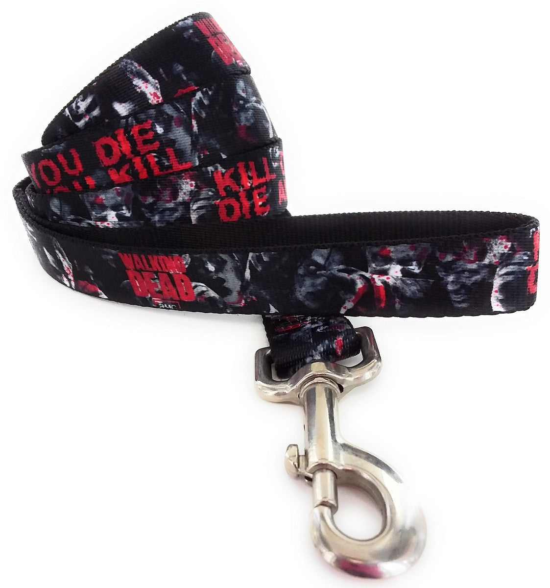 Walking Dead Kill Or You Die Wrap 4 Foot Pet Leash