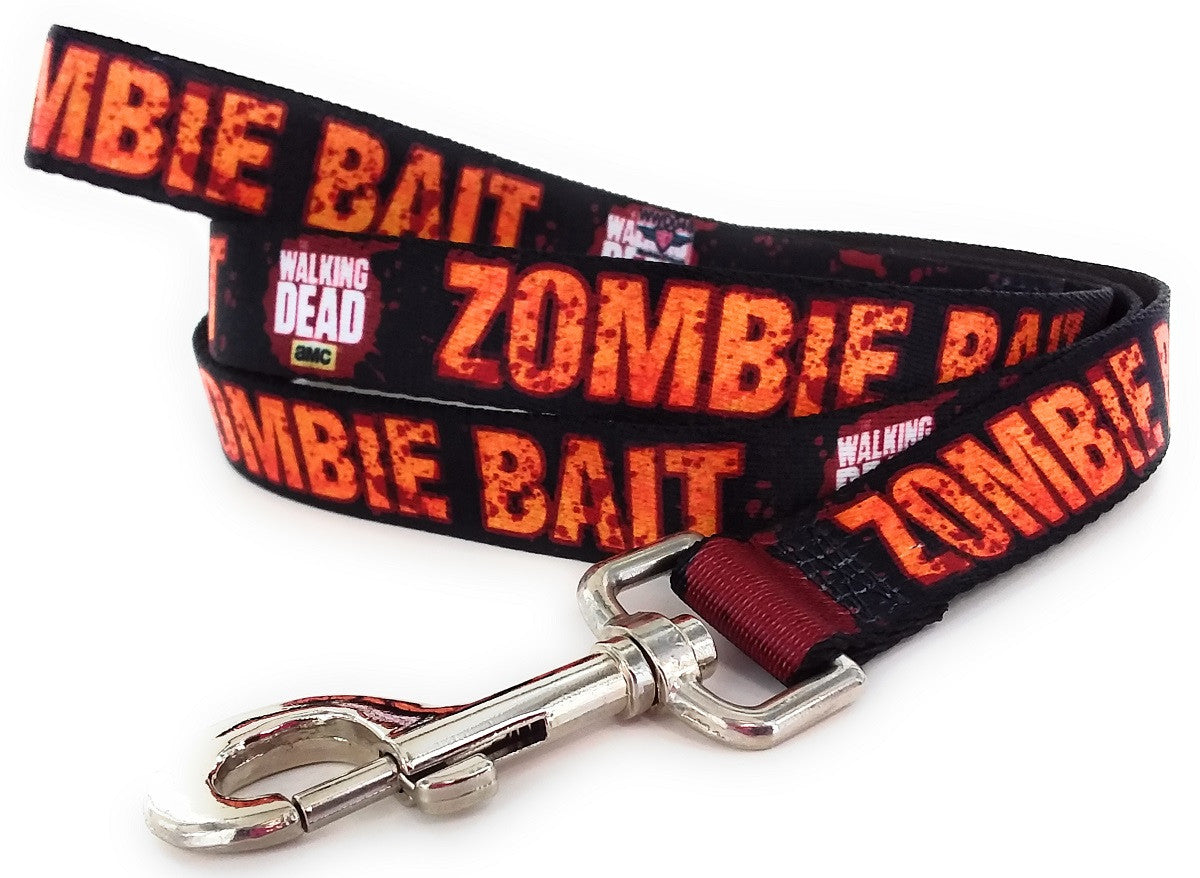 Walking Dead Zombie Bait Wrap 4 Foot Pet Leash