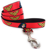 Wonder Woman Logo Face Wrap 4 Foot Pet Leash