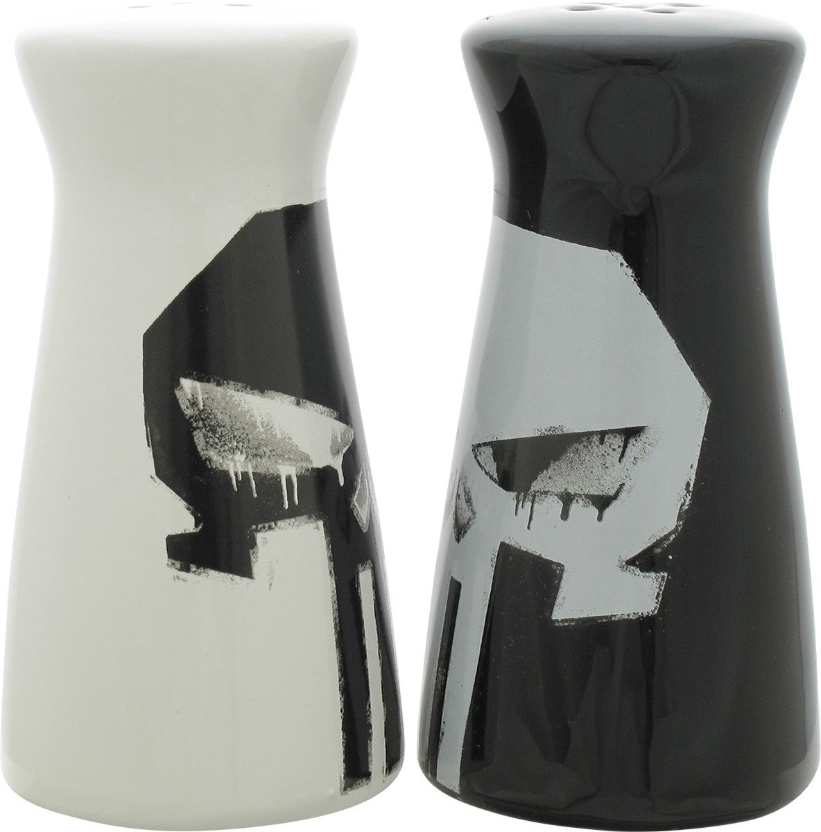 Punisher Black And White Logo Salt Shaker Set