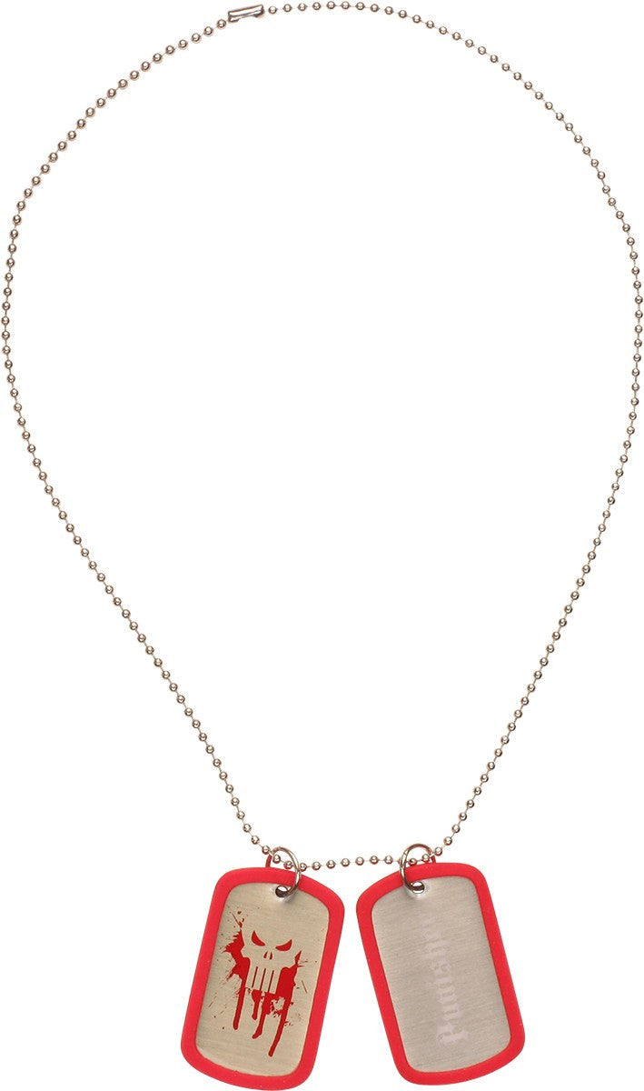 Punisher Dripping Logo Name Dog Tags