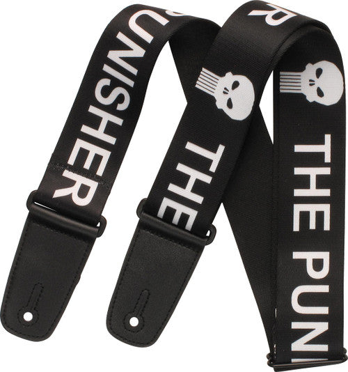 Punisher Name and Logo Guitar Strap