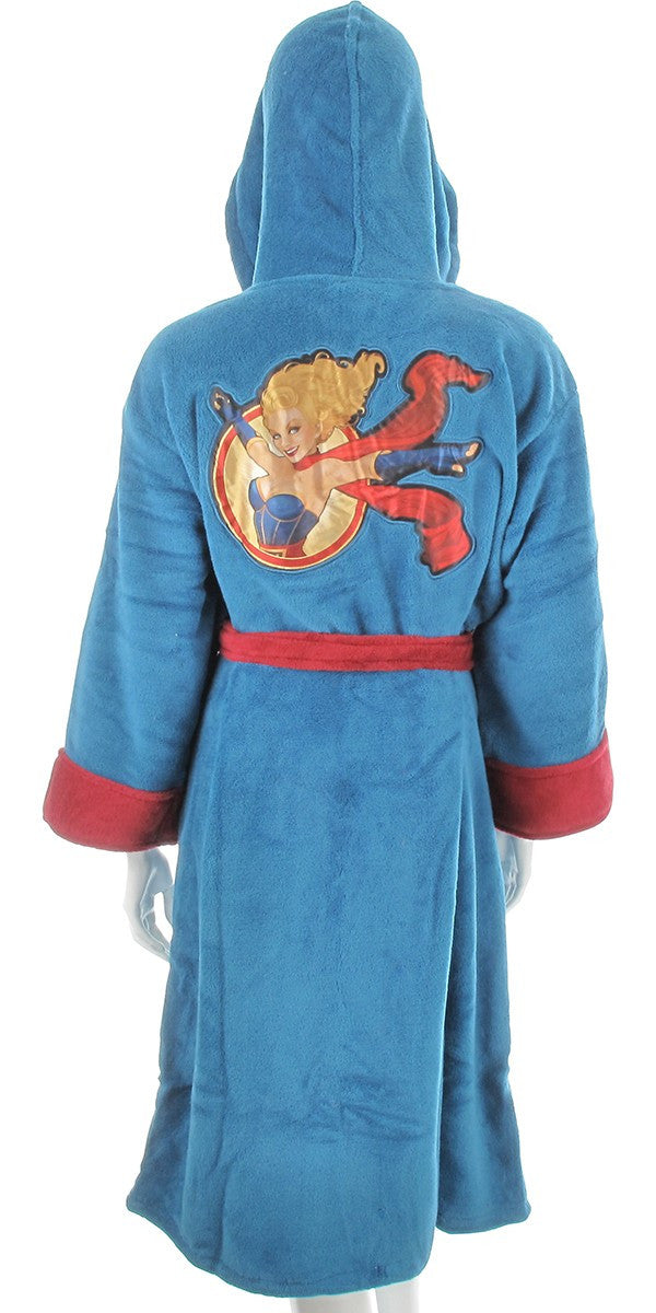 Supergirl Bombshell Ladies Fleece Robe