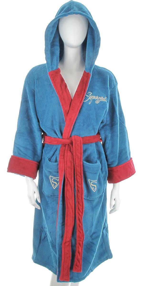 Supergirl Bombshell Ladies Fleece Robe