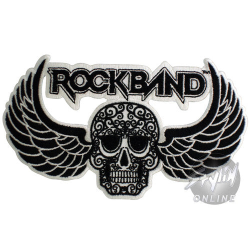Rock Band Winged Skull Patch