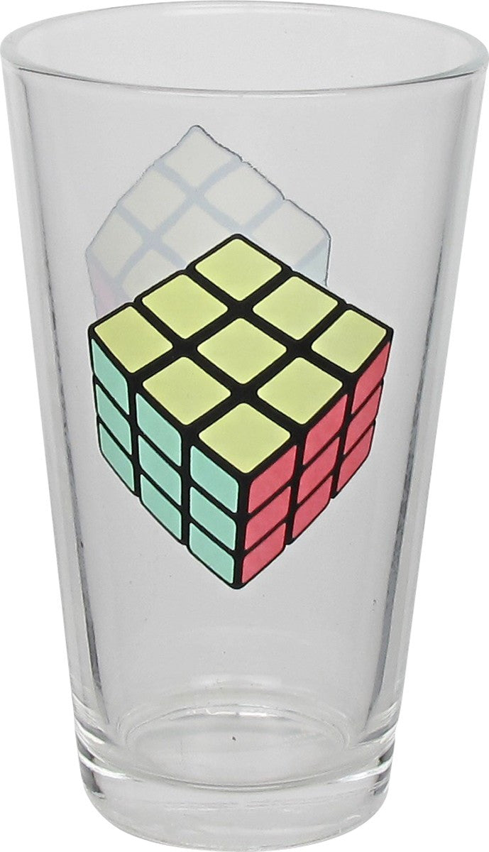 Rubiks Cube Cold Changing Pint Glass