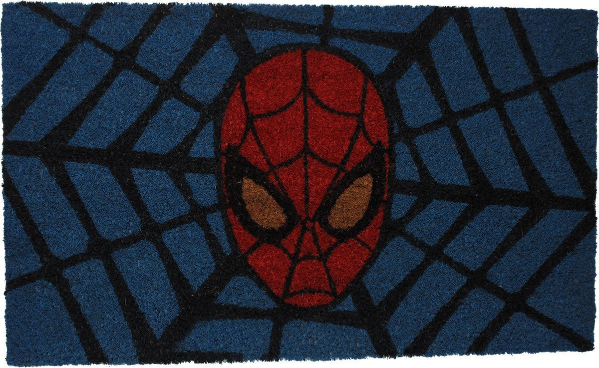 Spiderman Mask Spider Web Doormat