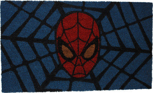 Spiderman Mask Spider Web Doormat
