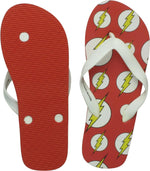 Flash Logos Allover Print Red Sandals