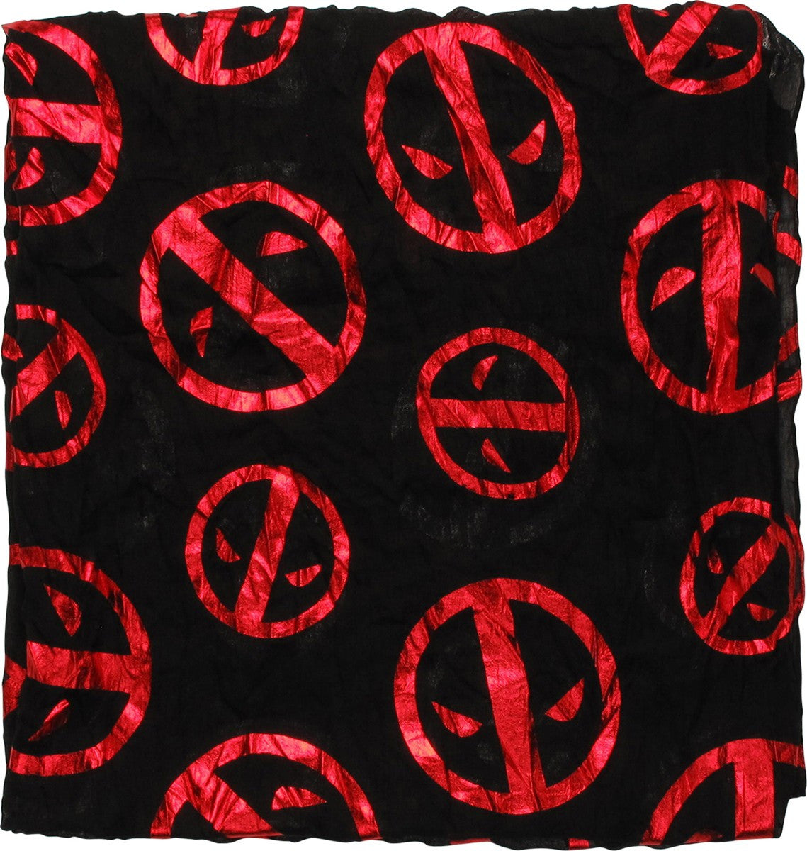 Deadpool Foiled Logos AoP Viscose Infinity Scarf