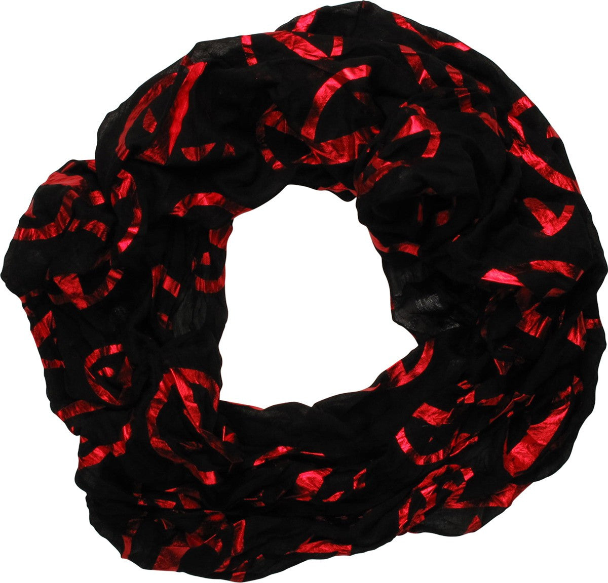 Deadpool Foiled Logos AoP Viscose Infinity Scarf