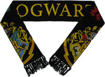 Harry Potter Hogwarts House Crests Fringed Scarf