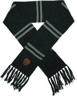Harry Potter Slytherin Patch Green Fringed Scarf