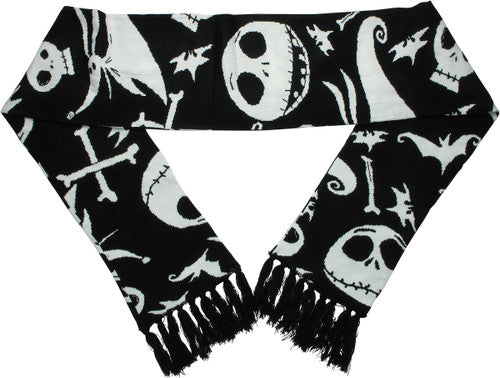 Nightmare Before Christmas Jack Skellington Scarf