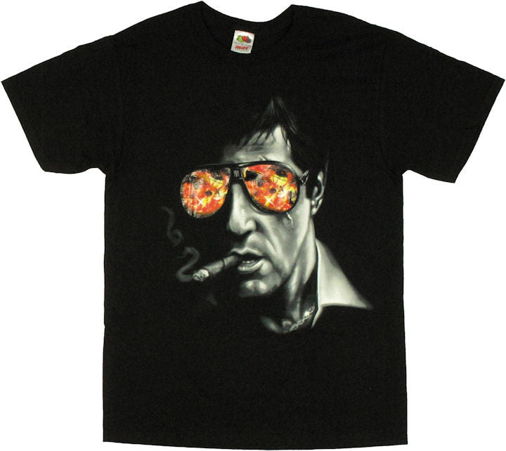 Scarface Fiery Shades T Shirt