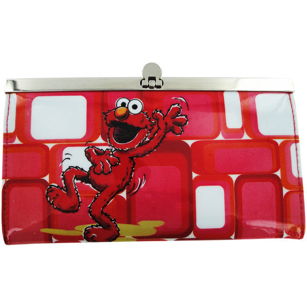 Sesame Street Elmo Boxes Clutch Wallet