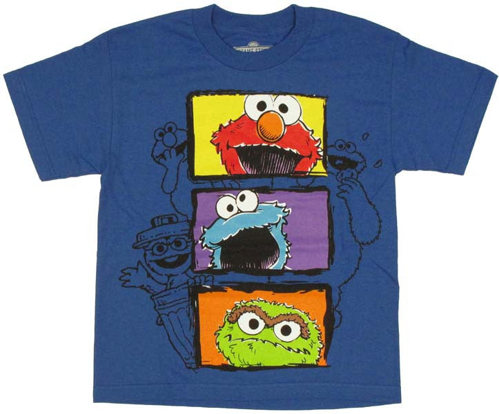 Sesame Street Face Youth T Shirt