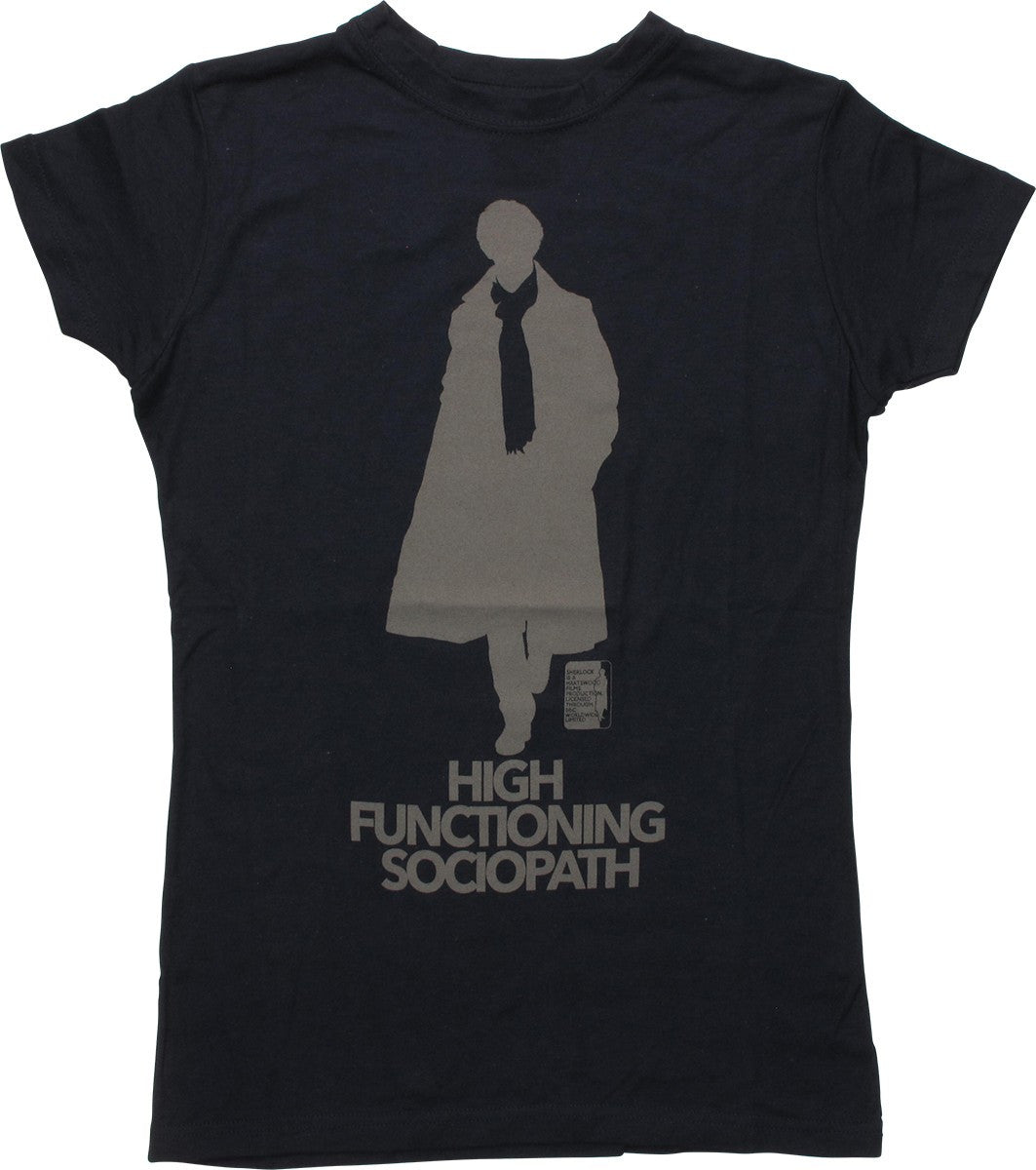 Sherlock Functioning Sociopath Juniors T-Shirt