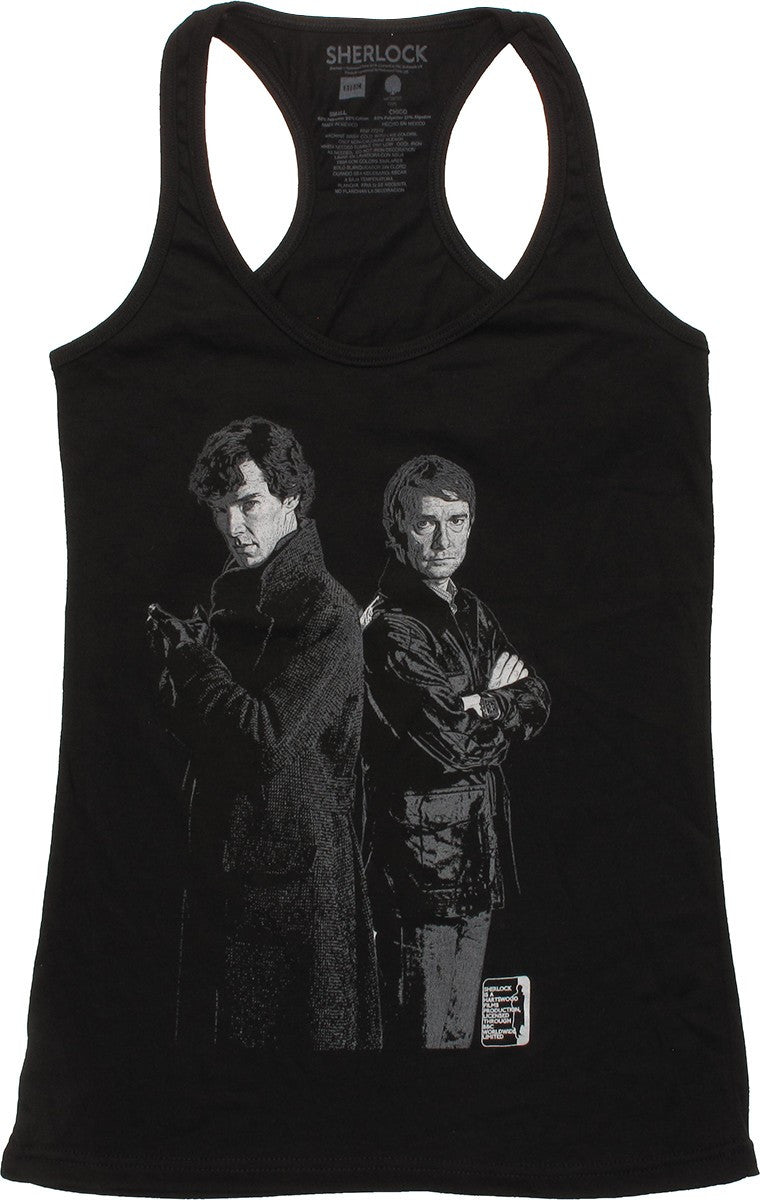 Sherlock Two Tone Duo Tank Top Juniors T-Shirt