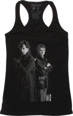 Sherlock Two Tone Duo Tank Top Juniors T-Shirt