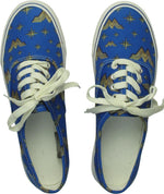 Wonder Woman Sketch Blue/Gold Unisex Lo Pro Shoes