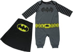 Batman Costume Caped LS Coverall Snap Suit