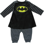 Batman Costume Caped LS Coverall Snap Suit