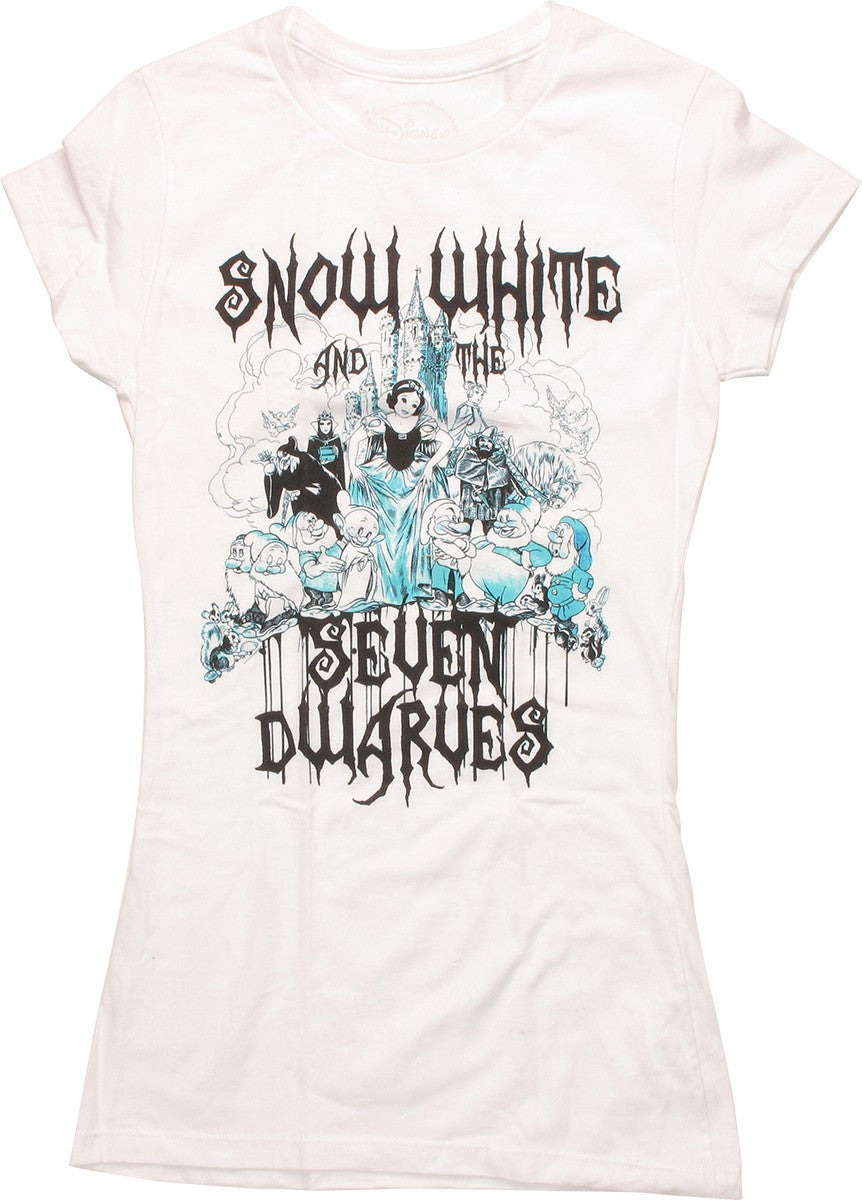 Snow White Sketch Ink Drip Baby Tee