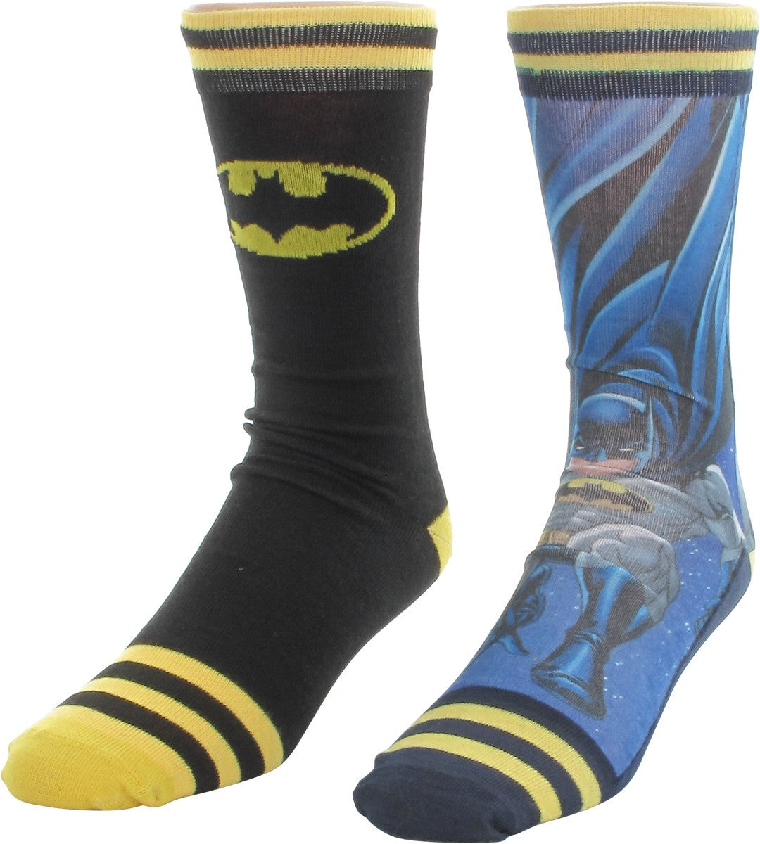 Batman Sublimated Hero and Knit 2 Pair Socks Set