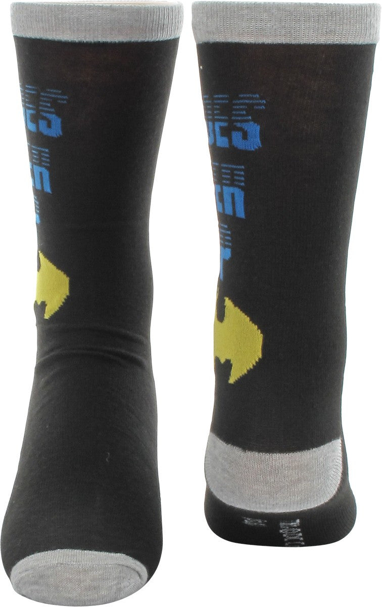 Batman Heroes Never Stop 2 Pair Socks Set