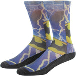 Batman Sublimated Bolts and Knit 2 Pair Socks Set