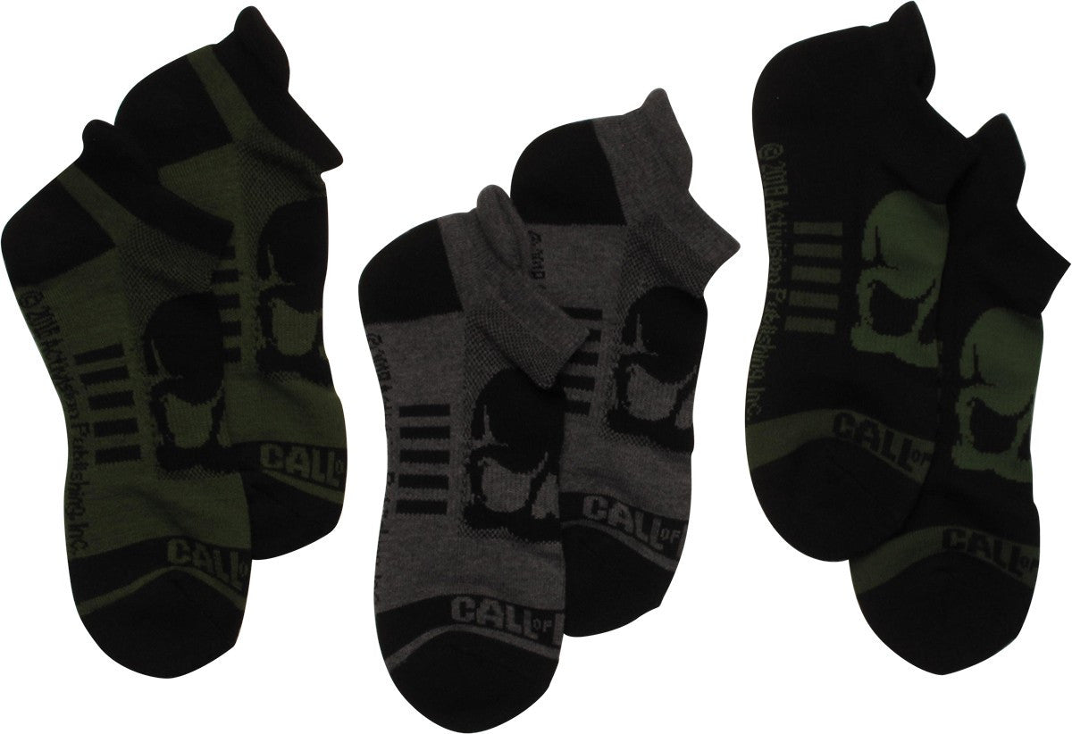 Call of Duty Athletic Ankle 3 Pair Socks Set