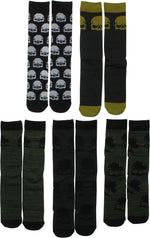 Call Of Duty Skulls 5 Pack Crew Socks Set