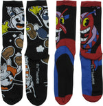 Cuphead and Beppi the Clown 2 Pair Crew Socks Set