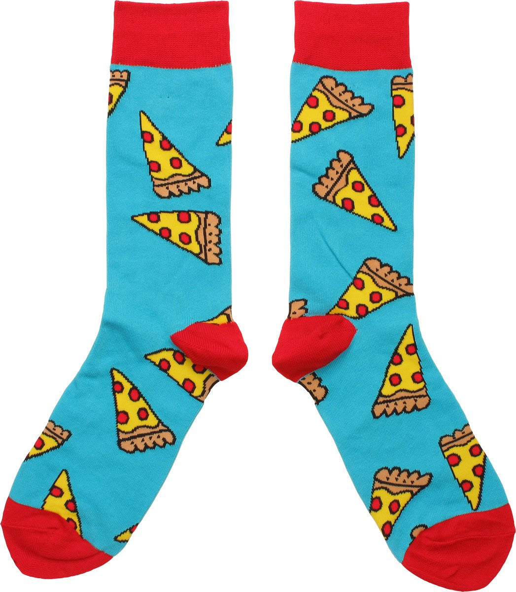 Pepperoni Pizza Slices All Over Crew Socks