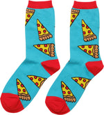 Pepperoni Pizza Slices Ladies Crew Socks