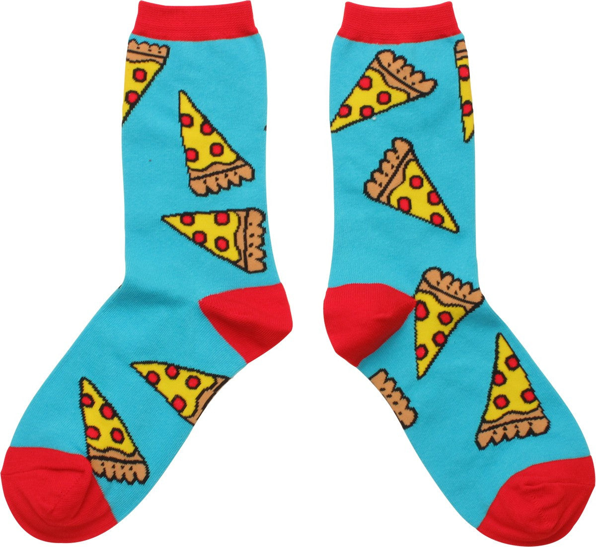 Pepperoni Pizza Slices Ladies Crew Socks