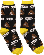 Poop Emoji Ladies Crew Socks