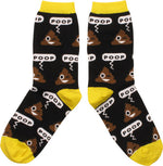 Poop Emoji Ladies Crew Socks