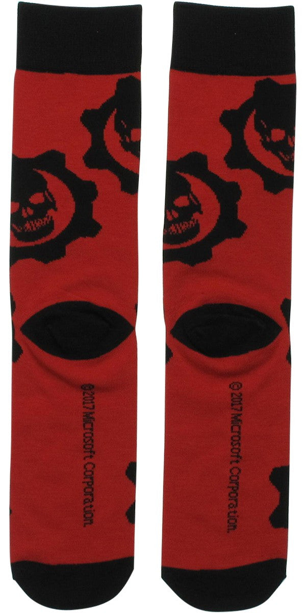 Gears of War Cog Logo Crew Socks