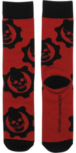 Gears of War Cog Logo Crew Socks