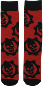 Gears of War Cog Logo Crew Socks