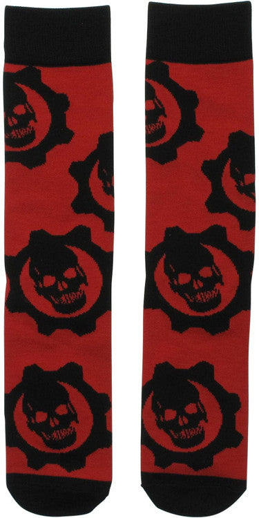 Gears of War Cog Logo Crew Socks